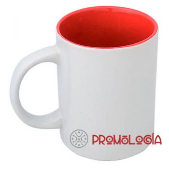 Taza promocional impresa en serigrafía.
