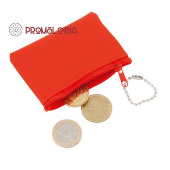 Monedero microfibra promocional.