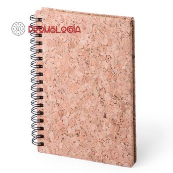Libreta corcho con anillas promocional