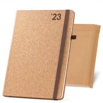Agenda promocional de corcho.