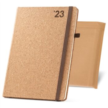 Agenda promocional de corcho.