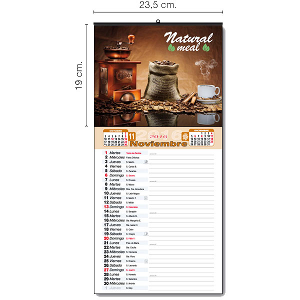 Calendario de pared